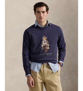 Polo Ralph Lauren Fleecetrja med marinbl Bear Polo