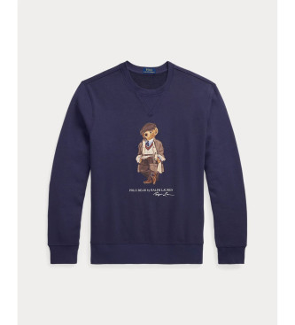 Polo Ralph Lauren Fleecetrja med marinbl Bear Polo