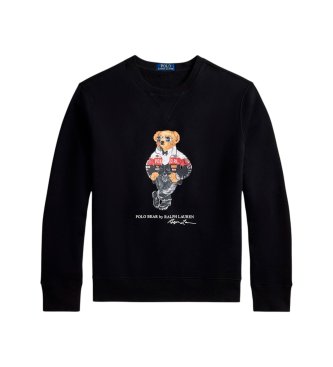 Polo Ralph Lauren Felpa con cappuccio con Polo Bear nero