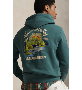 Polo Ralph Lauren Zelena frotirna jopa iz flisa