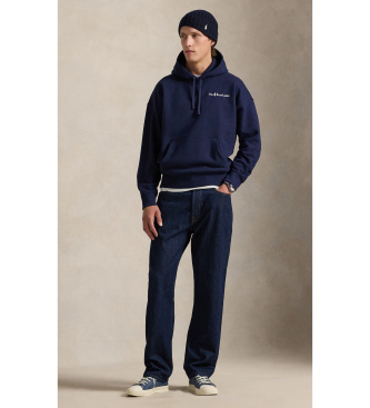 Polo Ralph Lauren Flisova majica Relaxed Fit v mornariški barvi