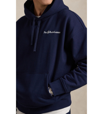 Polo Ralph Lauren Flisova majica Relaxed Fit v mornariški barvi