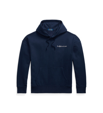 Polo Ralph Lauren Flisova majica Relaxed Fit v mornariški barvi