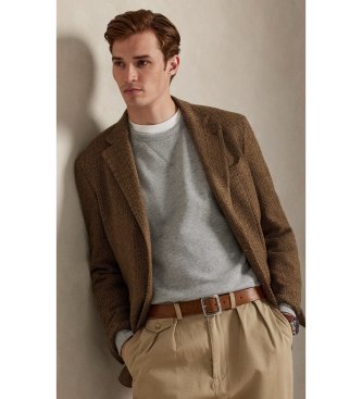 Polo Ralph Lauren RL grey fleece sweatshirt