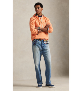 Polo Ralph Lauren RL fleece-sweatshirt med h�tte, orange