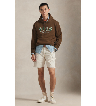 Polo Ralph Lauren Mikina iz flisa RL z rjavim logotipom