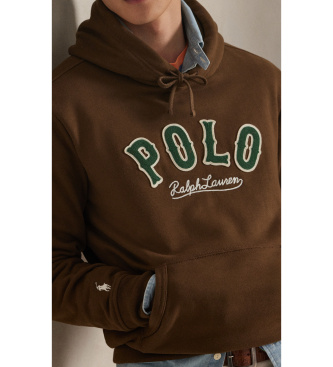 Polo Ralph Lauren Mikina iz flisa RL z rjavim logotipom