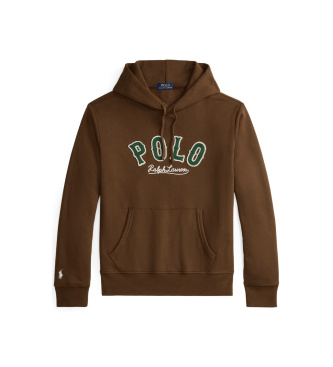 Polo Ralph Lauren Mikina iz flisa RL z rjavim logotipom