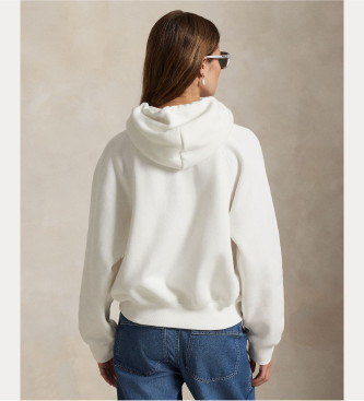 Polo Ralph Lauren Shrunken Fit fleece sweatshirt white