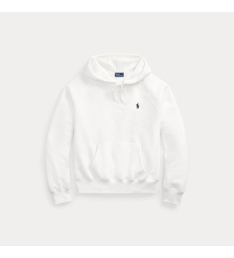 Polo Ralph Lauren Shrunken Fit fleece sweatshirt white