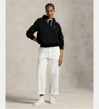 Polo Ralph Lauren Shrunken Fit fleece sweatshirt black