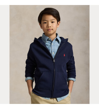 Polo Ralph Lauren Camisola de l e algodo azul com capuz