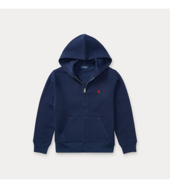 Polo Ralph Lauren Camisola de l e algodo azul com capuz