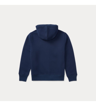 Polo Ralph Lauren Camisola de l e algodo azul com capuz