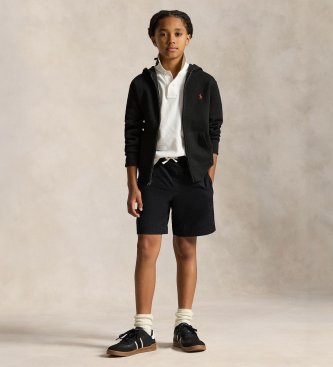 Polo Ralph Lauren Felpa con cappuccio in pile nero