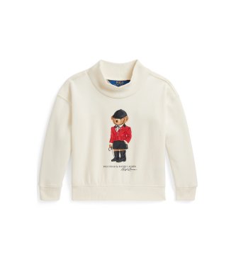Polo Ralph Lauren Felpa quadrata con Polo Bear beige