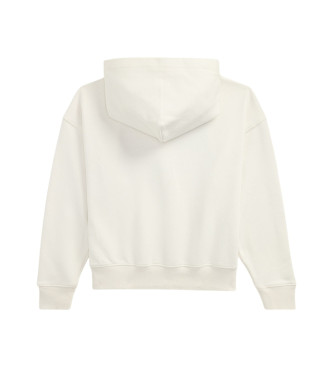 Polo Ralph Lauren Bluza z dzianiny frotte z kapturem w kolorze złamanej bieli