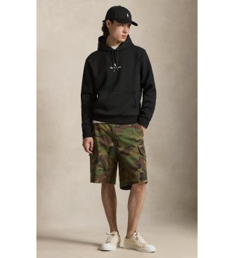 Polo Ralph Lauren Sweat à capuche en double tricot, noir