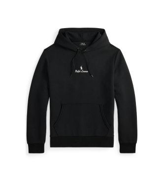 Polo Ralph Lauren Sweat à capuche en double tricot, noir