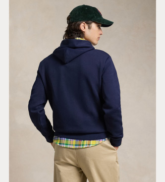 Polo Ralph Lauren Doppelt gestricktes Sweatshirt mit marineblauer Kapuze