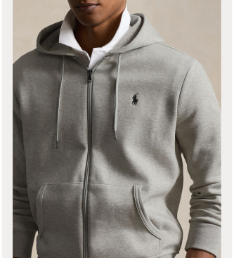 Polo Ralph Lauren Sweat-shirt gris  double maille