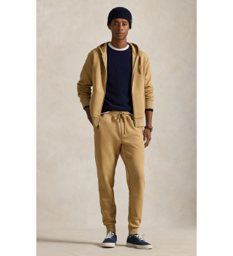 Polo Ralph Lauren Dobbeltstrikket sweatshirt med beige lynl�s