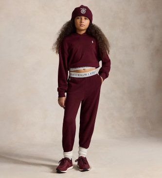 Polo Ralph Lauren Sweat à capuche en molleton avec logo rouge