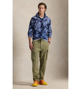 Polo Ralph Lauren Modra potiskana frotirna majica