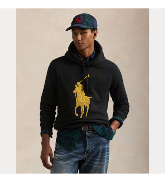 Polo Ralph Lauren Camisola com capuz Horse Polo preta