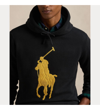 Polo Ralph Lauren Horse Polo huvtrja med huva svart