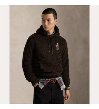 Polo Ralph Lauren Felpa in pile con orso Polo marrone