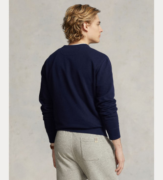 Polo Ralph Lauren Broderad sweatshirt med ponny i marinbl frg