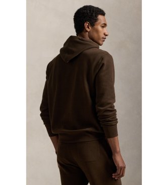 Polo Ralph Lauren RL-sweatshirt med hætte, brun