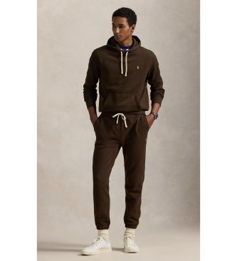 Polo Ralph Lauren RL-sweatshirt med hætte, brun