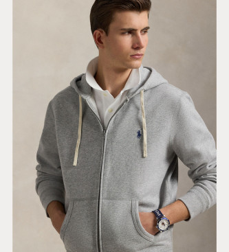 Polo Ralph Lauren Sudadera RL con capucha gris