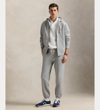 Polo Ralph Lauren Sudadera RL con capucha gris