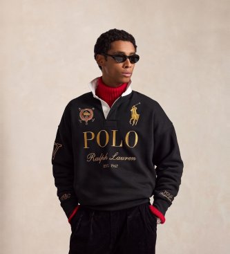Polo Ralph Lauren Sudadera rugby negro