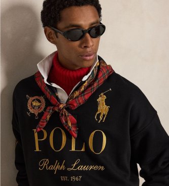 Polo Ralph Lauren Sudadera rugby negro