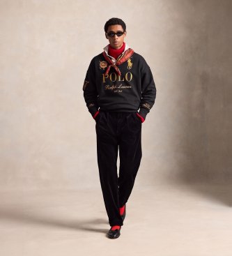 Polo Ralph Lauren Sudadera rugby negro