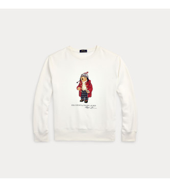 Polo Ralph Lauren Sudadera Seasonal Bear blanco