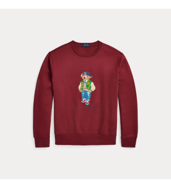 Polo Ralph Lauren Seasonal Bear Sweatshirt maroon