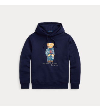 Polo Ralph Lauren Felpa con cappuccio stagionale dell'orso blu scuro