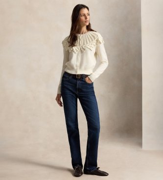 Polo Ralph Lauren Beige virkad tröja i ull och alpacka