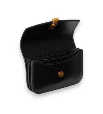 Polo Ralph Lauren Black leather Polo ID folding card holder