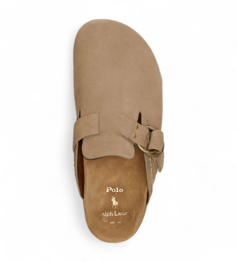 Polo Ralph Lauren Leather Clogs Turbach brown