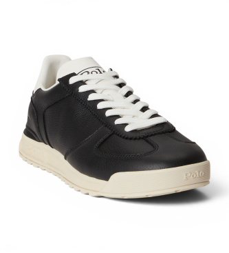 Polo Ralph Lauren Varick black Leather Sneakers
