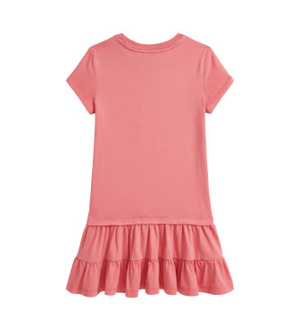 Polo Ralph Lauren Vestido de malha de algodo Polo Bear cor-de-rosa