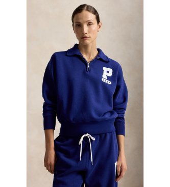 Polo Ralph Lauren Sweat-shirt en molleton avec logo « P » bleu marine