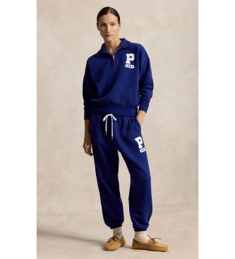 Polo Ralph Lauren Sweat-shirt en molleton avec logo « P » bleu marine