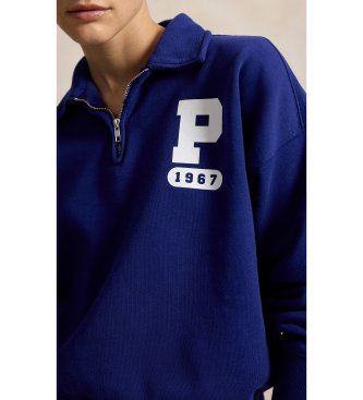 Polo Ralph Lauren Sweat-shirt en molleton avec logo « P » bleu marine